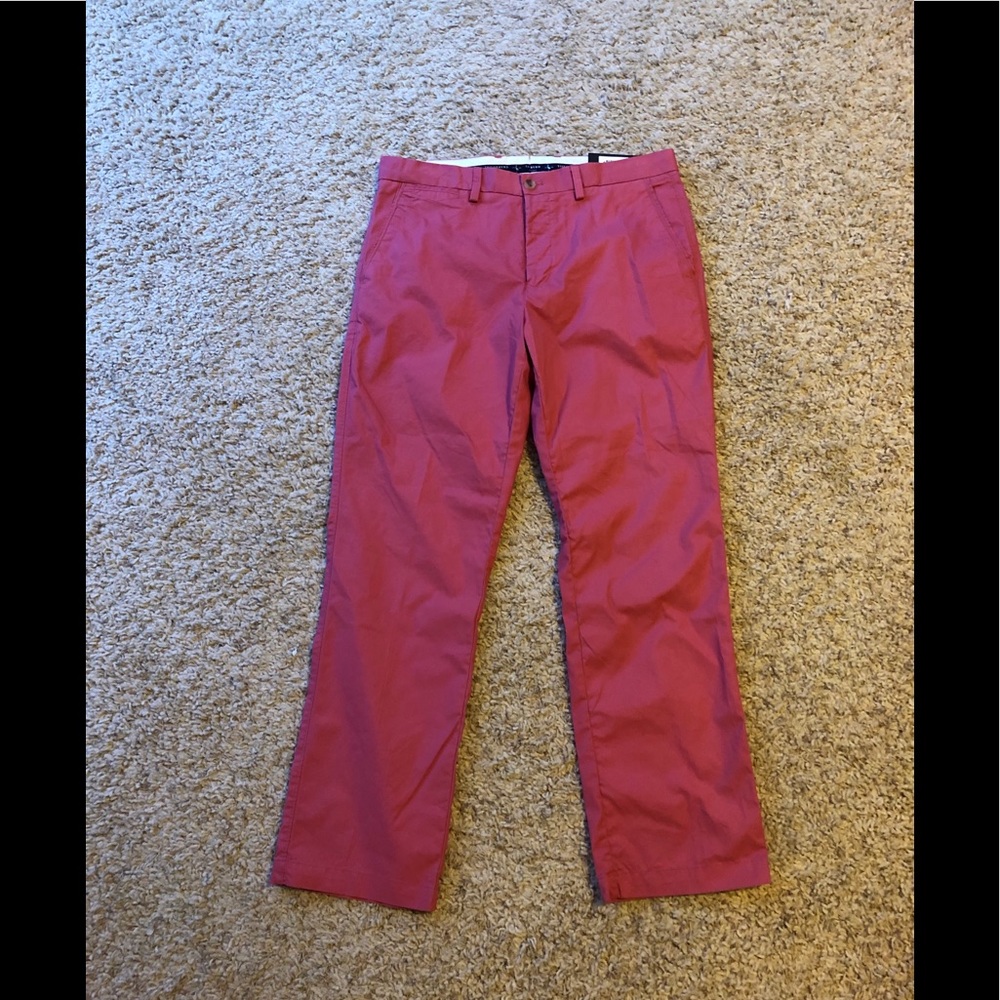 Tailorbyrd Pink Slim Straight Chino Pants - Men's Casual Trousers